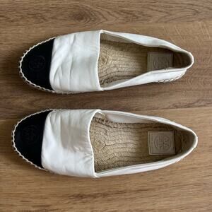 Tory Burch Color Block Leather Espadrilles Size 8